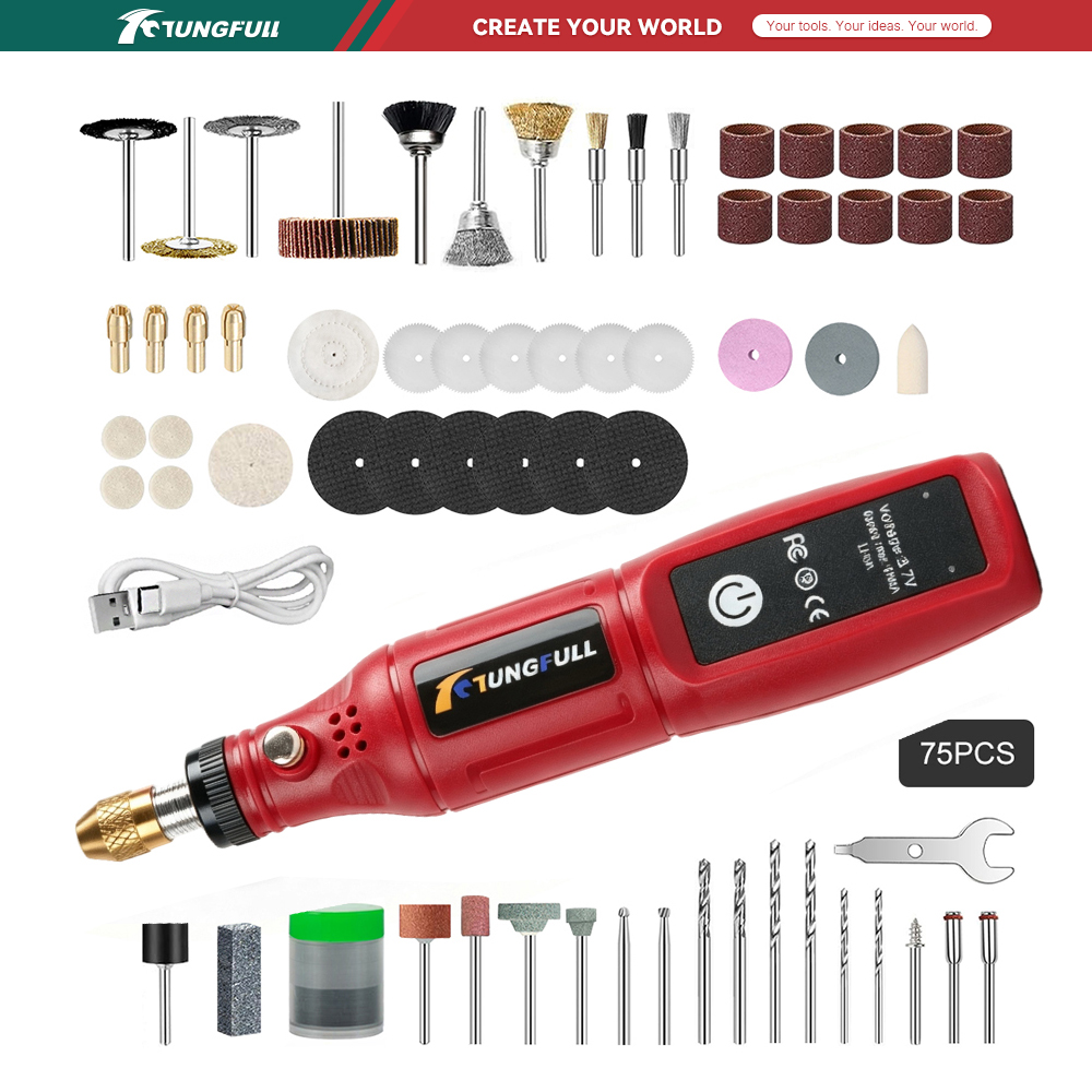 Power Tools And Hand Tools - TUNGFULL 3,7 V kabelloses Rotationswerkzeug, USB