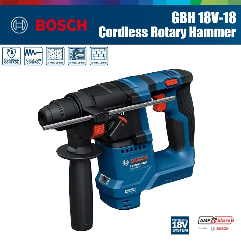 Hammer Drill Sds - Bosch GBH 18V-18 Akku-Bohrhammer 1,5J Schlagbohrmaschine