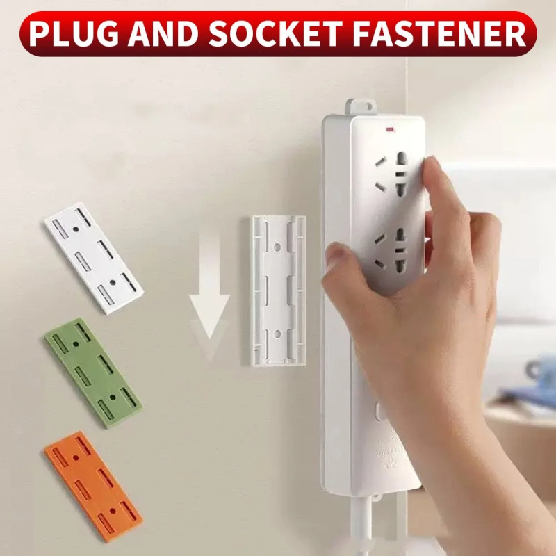 Power Tools Holder - Selbstklebender Steckdosenleisten-Fixierer Wandmontierter Selbstklebender Bohrerfreier Steckdosenhalter