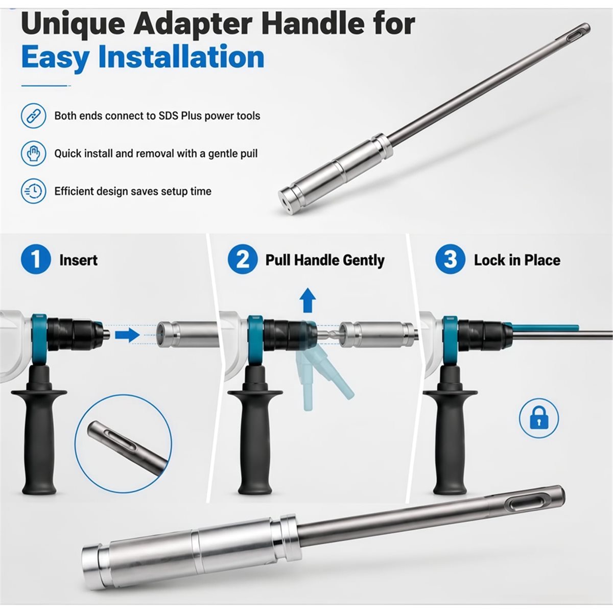 Hammer Drill Sds - Passend für 3 Stück SDS Plus