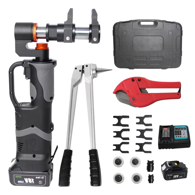 Power Tools Plumbing - PZ-1632S Akkubetriebenes Hydraulisches Axial-Presswerkzeug und Erweiterungswerkzeug-Set