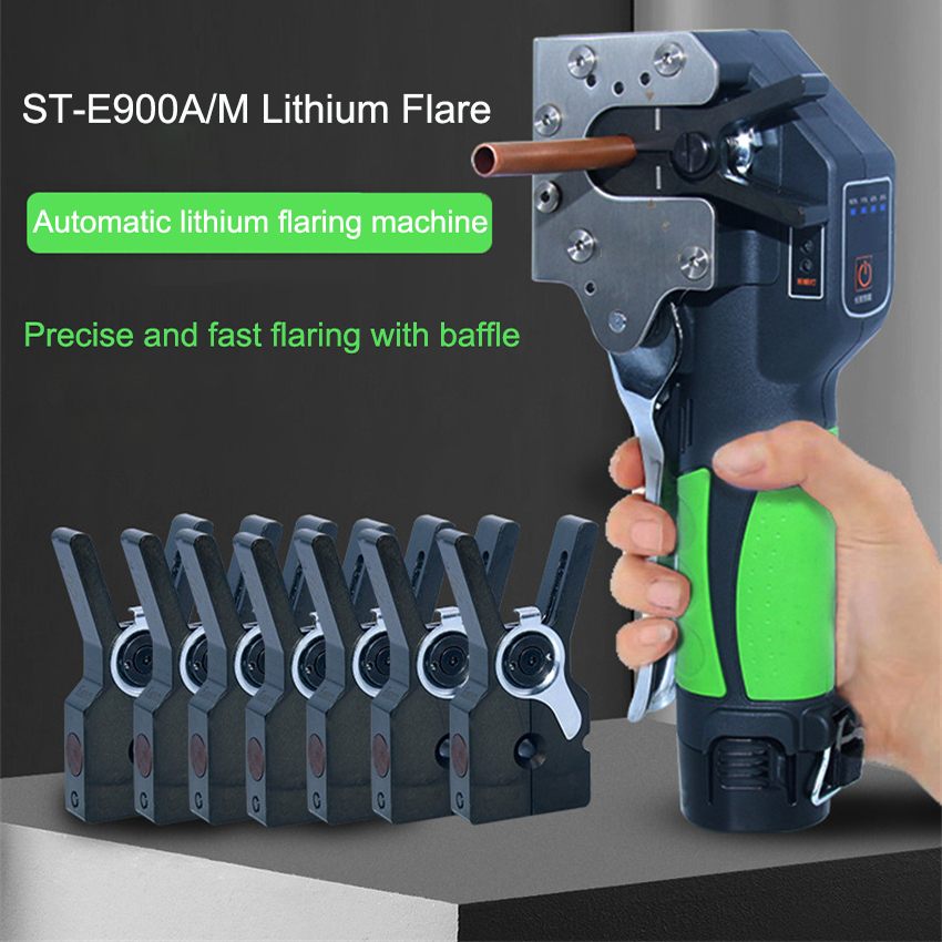 Power Tools Youtube - ST-E900A Automatisches Lithium-Batterie-betriebenes Kupferrohr-Bördelwerkzeug für Klimaanlagen