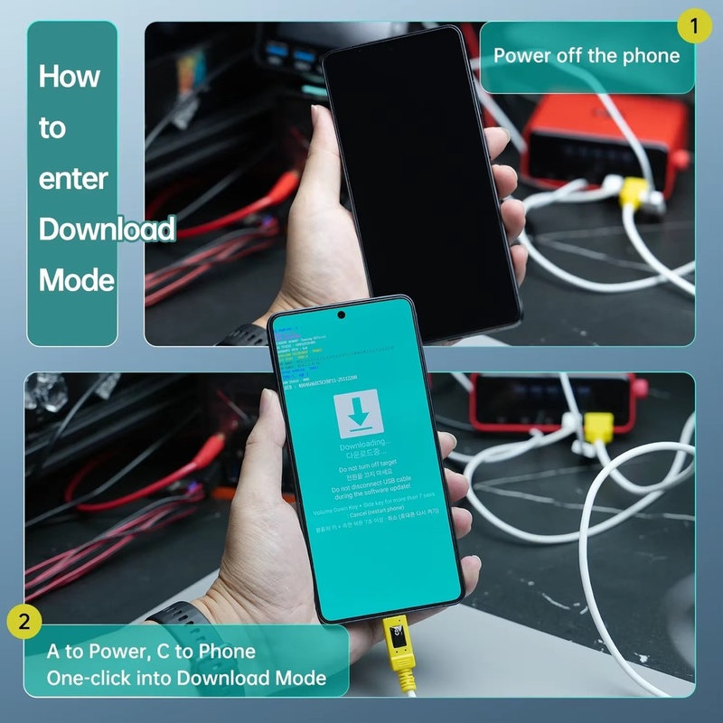 Power Tools Download - Super Sale: Download-Modus-Kabelkombination USB-C Odin Mining-Modus-Datenkabel