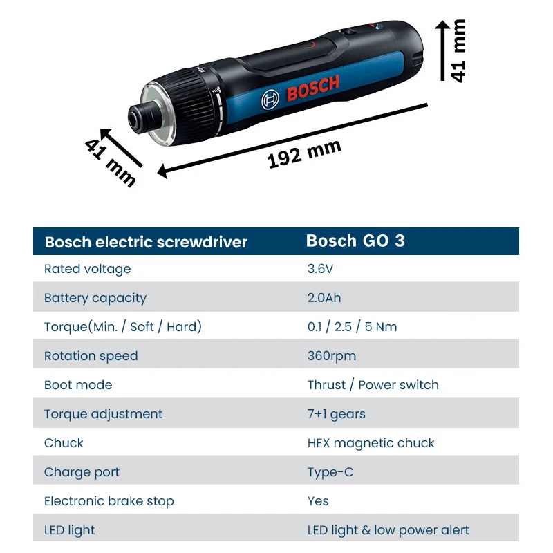 BOSCH Go 3 Elektrischer Schrau – Power Tools And Hand Tools Bewertung und Preis
