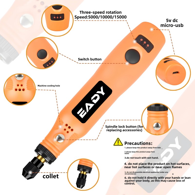 USB-Akku-Rotationswerkzeug-Set – Power Tools And Hand Tools Bewertung und Preis